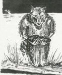 original creature sketch from the Week, 1992